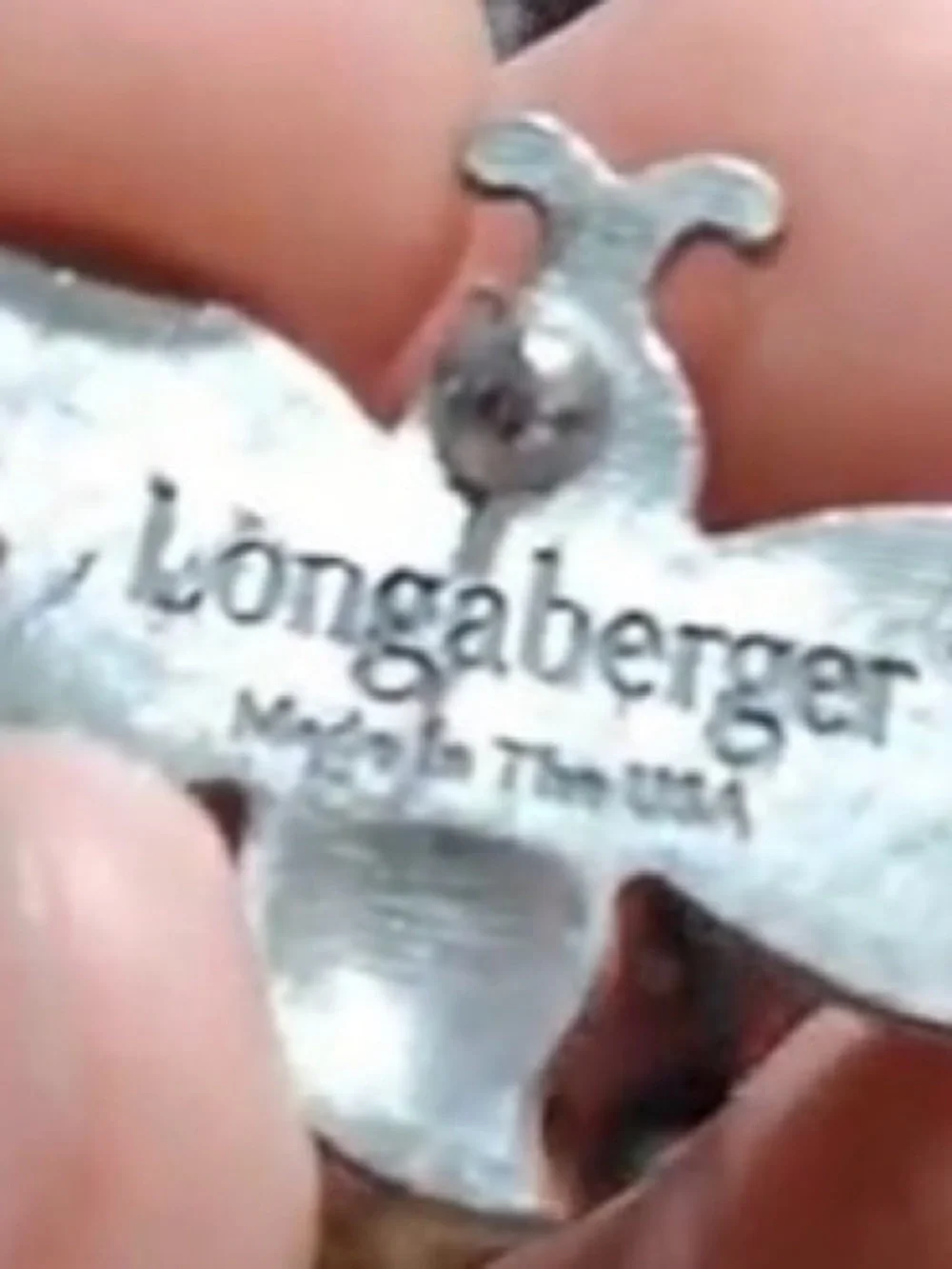 Longaberger Silver-Tone Basket Logo Charm - Silver